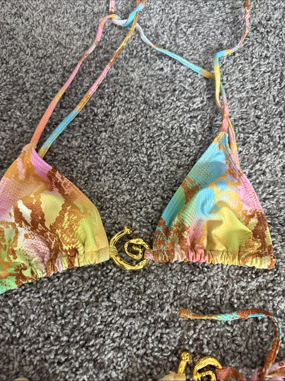 Multi-Color Tie-Dye String Bikini - Women Swim - Picture 3 of 4
